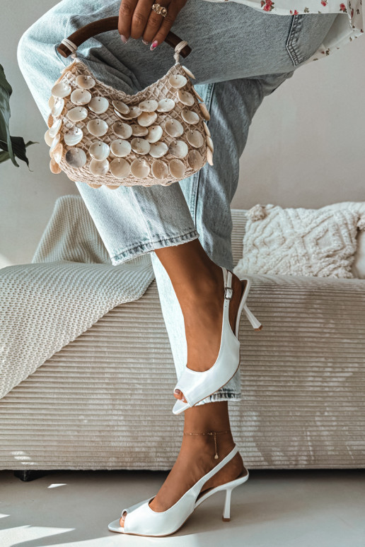 Sandali da donna con tacchi sottili Colore bianco Sevina