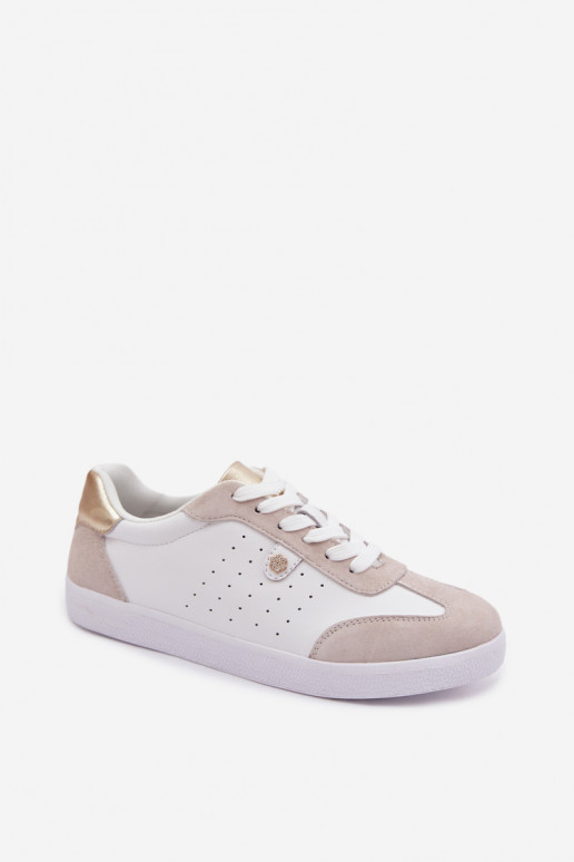 Scarpe modello sneakers FemminileAbilitatoturalnej Skóry S.Barski LR61-7091 Colore bianco