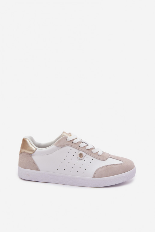 Scarpe modello sneakers FemminileAbilitatoturalnej Skóry S.Barski LR61-7091 Colore bianco