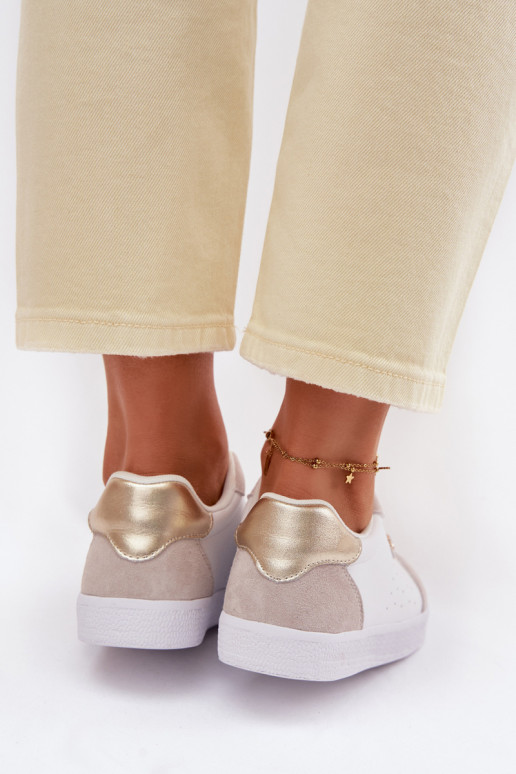 Scarpe modello sneakers FemminileAbilitatoturalnej Skóry S.Barski LR61-7091 Colore bianco