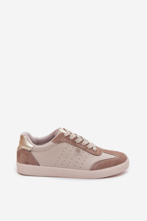 Scarpe modello sneakers FemminileAbilitatoturalnej Skóry S.Barski LR61-7091 beige