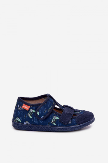 Pantofole per ragazzi Milami blu scuro Reathiana 2