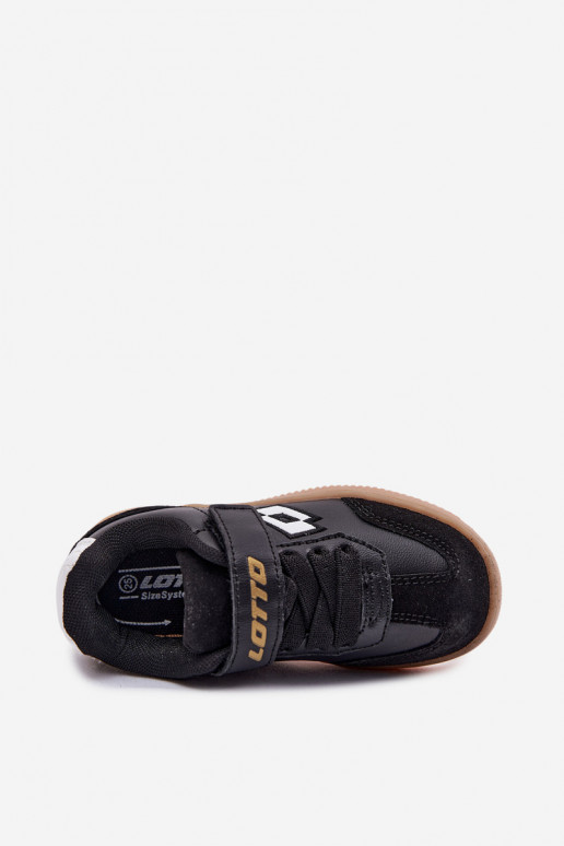 Scarpe modello sneakers Infantile con chiusure adesive LOTTO MAKERA 2601250K colore nero