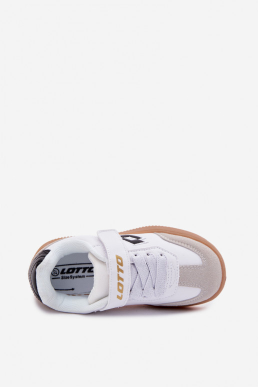 Scarpe modello sneakers Infantile con chiusure adesive LOTTO MAKERA 2601250K Colore bianco