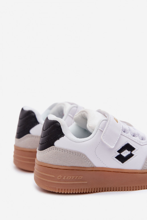 Scarpe modello sneakers Infantile con chiusure adesive LOTTO MAKERA 2601250K Colore bianco