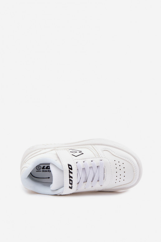 Scarpe modello sneakers Infantile con chiusure adesive LOTTO GROOVIN 2600131K Colore bianco
