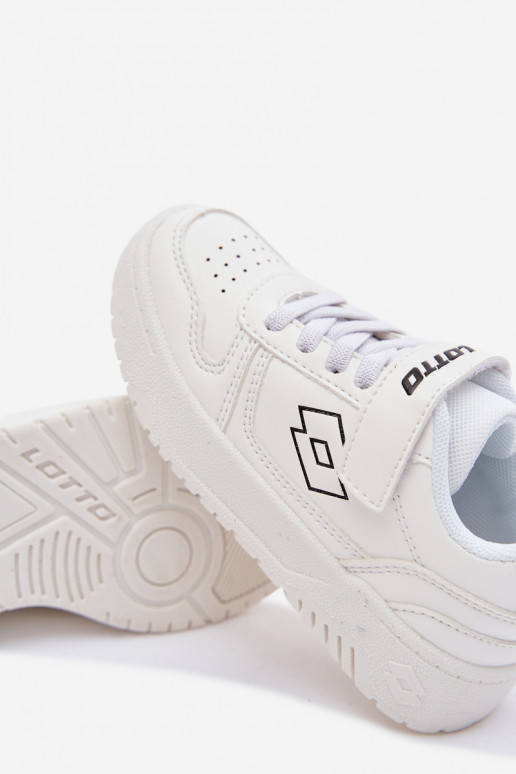 Scarpe modello sneakers Infantile con chiusure adesive LOTTO GROOVIN 2600131K Colore bianco
