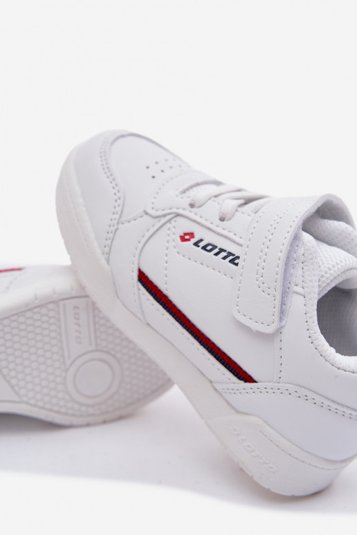 scarpe Scarpe da ginnastica per bambini con chiusure adesive LOTTO NANDU 2600310K Colore bianco