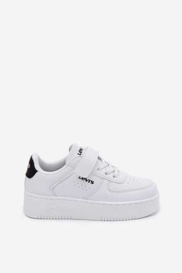 Scarpe sportive per bambini LEVI'S NEIN UNION BOLD VUNB0001S con chiusura adesiva bianche 2