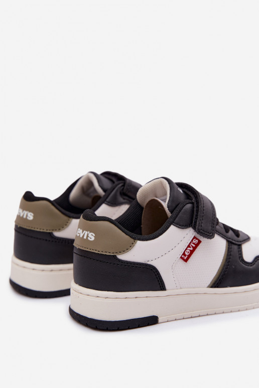 Scarpe modello sneakers Infantile con chiusure adesive LEVI'S KICK SE VIRV0152S Bianco-colore nero