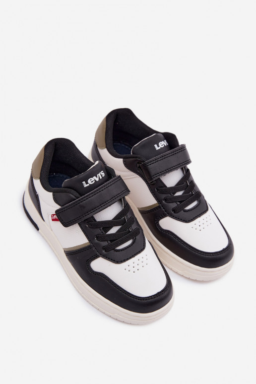 Scarpe modello sneakers Infantile con chiusure adesive LEVI'S KICK SE VIRV0152S Bianco-colore nero