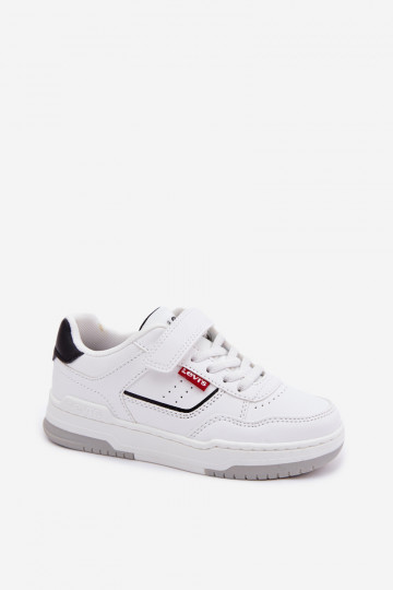 Scarpe sportive per bambini LEVI'S JOHN SE VJOH0012S con chiusura adesiva bianche