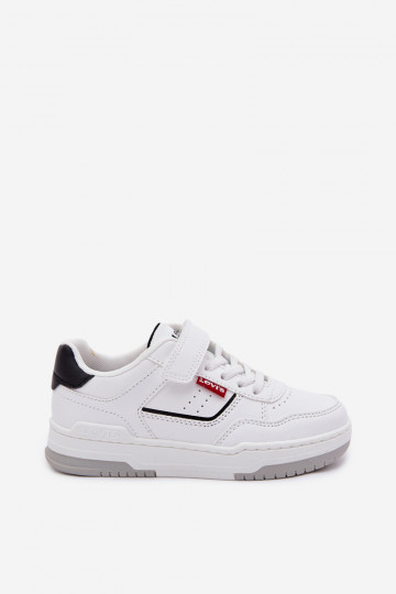 Scarpe sportive per bambini LEVI'S JOHN SE VJOH0012S con chiusura adesiva bianche 2