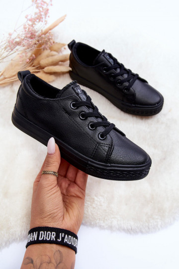 Pelle Scarpe per il tempo libero per bambini colore nero Poliana 2