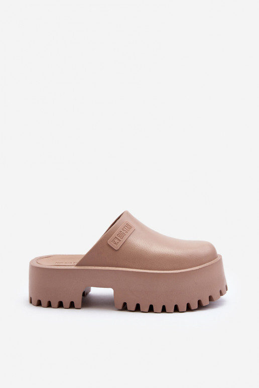 Pantofole con suola massiccia alla moda Big Star NN274016 beige