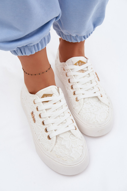 Scarpe per il tempo libero con pizzo Lee Cooper LCIN-26-02-4060 Colore bianco