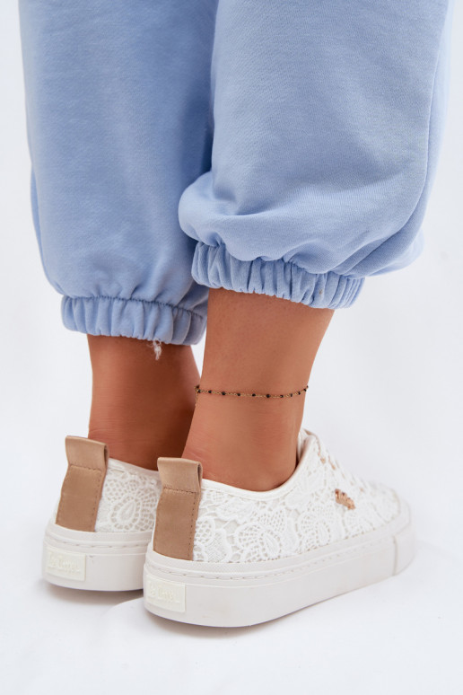 Scarpe per il tempo libero con pizzo Lee Cooper LCIN-26-02-4060 Colore bianco