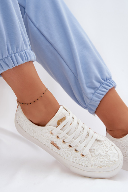 Scarpe per il tempo libero con pizzo Lee Cooper LCIN-26-02-4060 Colore bianco