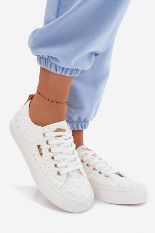 Scarpe per il tempo libero con pizzo Lee Cooper LCIN-26-02-4060 Colore bianco