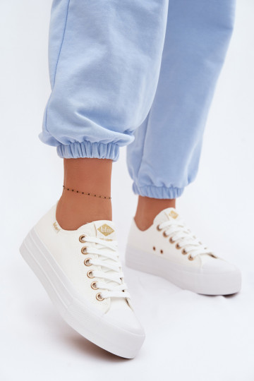 Scarpe per il tempo libero con una piattaforma Lee Cooper LCIN-26-31-4369 Colore bianco 2
