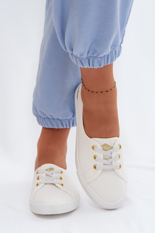 Scarpe da ginnastica Scarpe per il tempo libero Lee Cooper LCIN-26-02-4043 Bianco-colore dorato