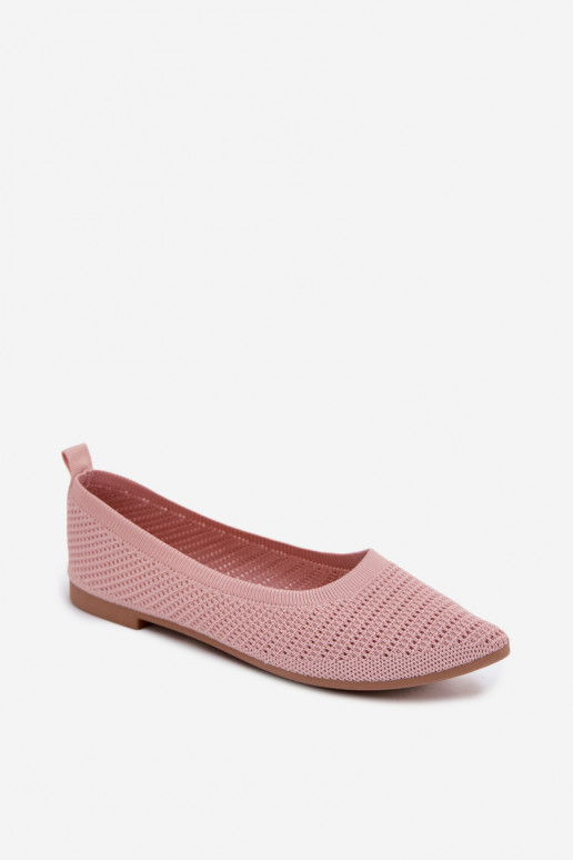 griglia Ballerine in tessuto Femminile colore rosa Sarina