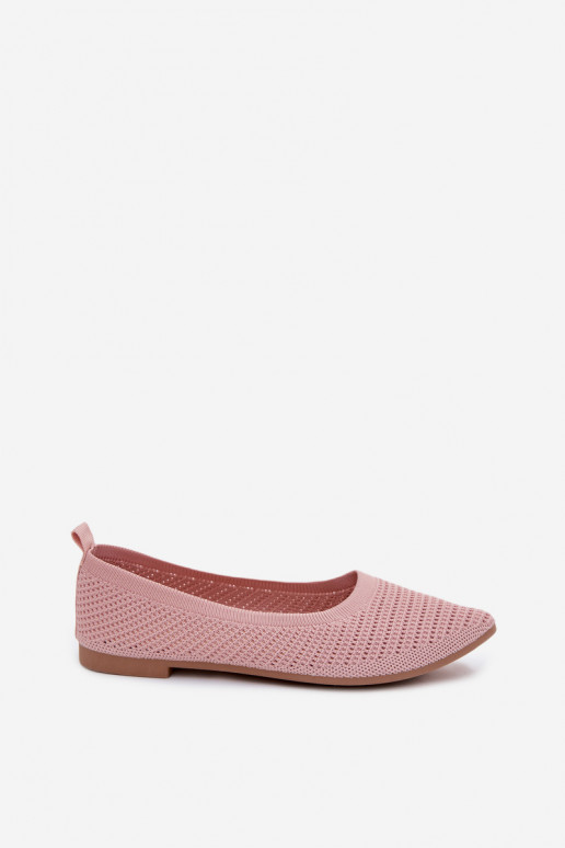 griglia Ballerine in tessuto Femminile colore rosa Sarina