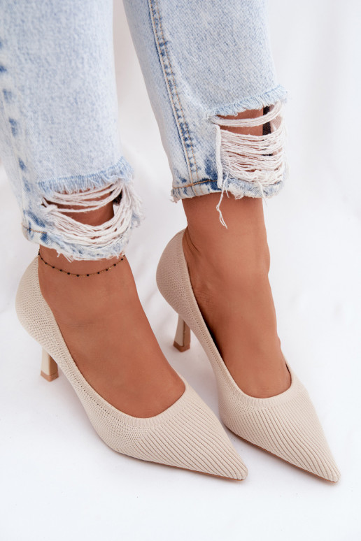  scarpe col tacco alto Scarpe beige Lelissey