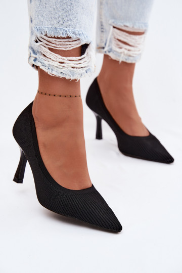  scarpe col tacco alto Scarpe colore nero Lelissey 2