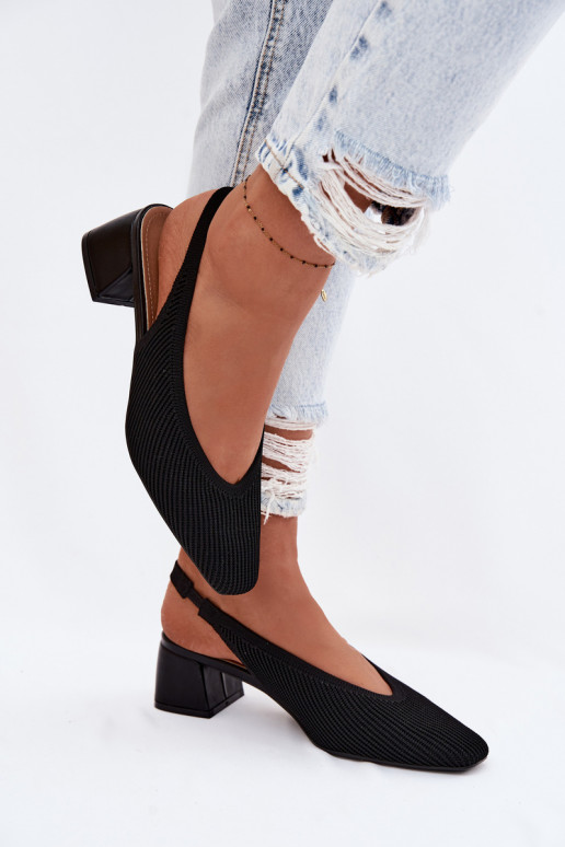  Sandali da donna con i tacchi colore nero Devercelle