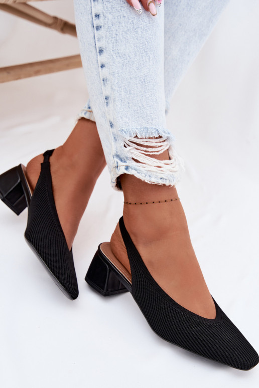  Sandali da donna con i tacchi colore nero Devercelle