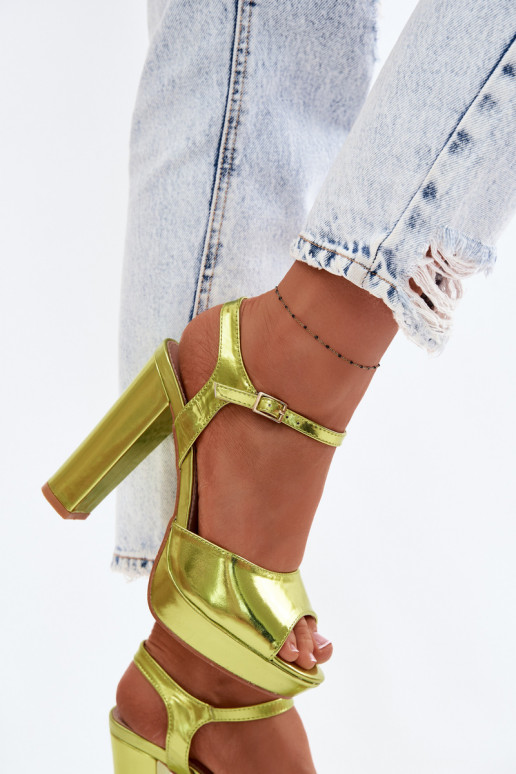 Sandali da donna Sui Tacchi Alti Documentazione NeonoAa Zieleń Nelissey