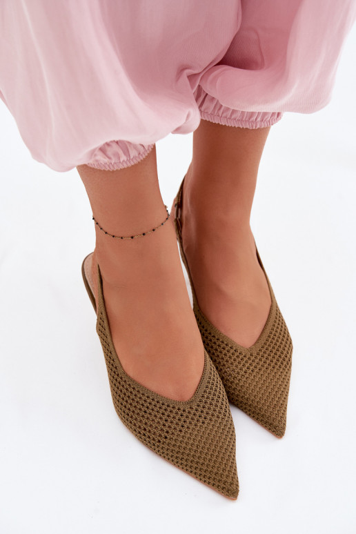 Sandali da donnagrigliago Deveterialeu con tacchi sottili colore verde Emiliana