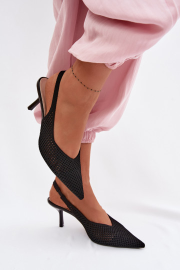 Sandali da donnagrigliago Deveterialeu con tacchi sottili colore nero Emiliana