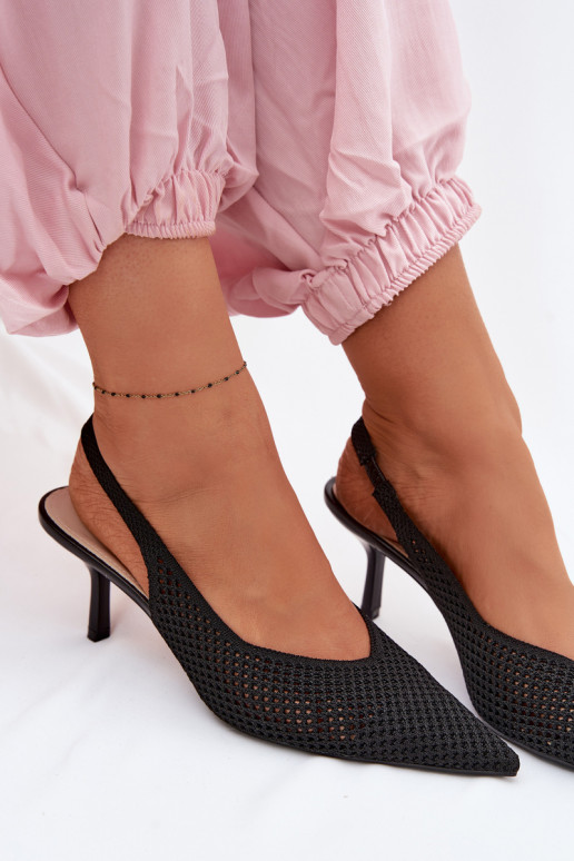 Sandali da donnagrigliago Deveterialeu con tacchi sottili colore nero Emiliana