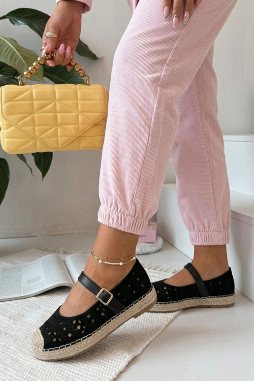 Espadrillas nere traforate con...