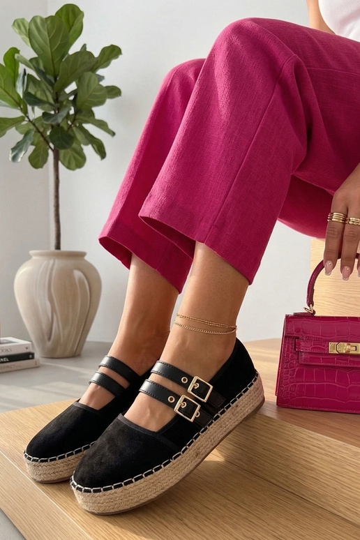 Espadrillas nere con plateau Marcelle