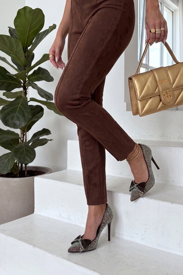 Décolleté nere con zirconi... 2