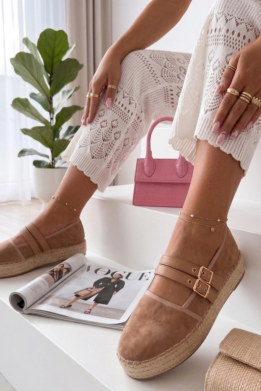 Espadrillas color sabbia con...