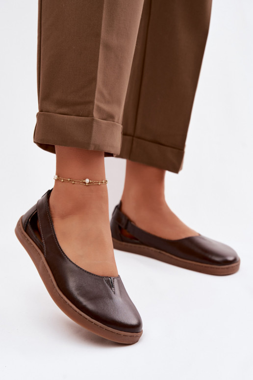 Ballerine Barefoot Zazoo 10217 color cioccolato