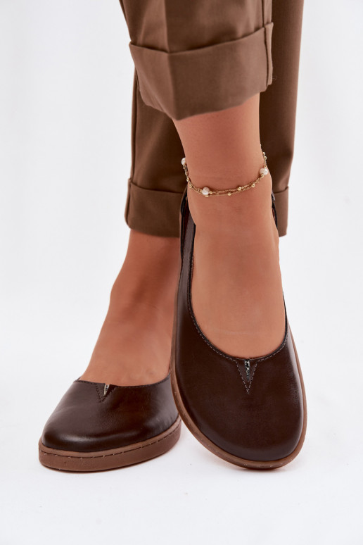 Ballerine Barefoot Zazoo 10217 color cioccolato