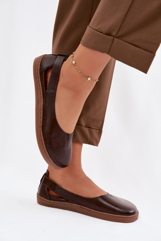 Ballerine Barefoot Zazoo 10217 color cioccolato