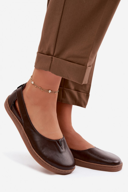 Ballerine Barefoot Zazoo 10217 color cioccolato