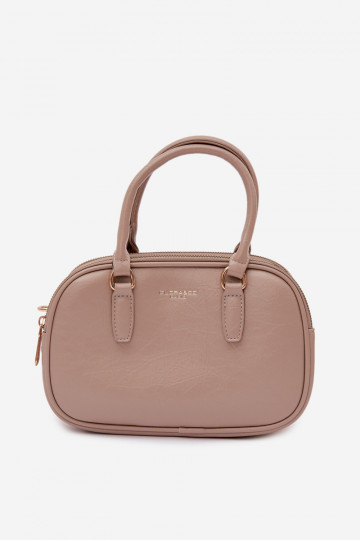 Borsa da viaggio color sabbia scuro in ecopelle Soraya