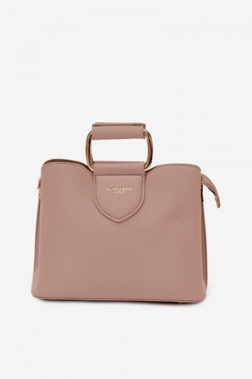 Borsa da viaggio color sabbia scuro in ecopelle Lorielle