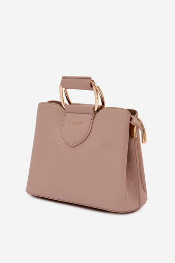 Borsa da viaggio color sabbia scuro in ecopelle Lorielle 2