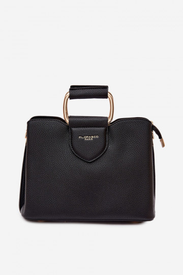 Borsa da viaggio nera in ecopelle Lorielle