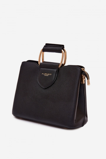 Borsa da viaggio nera in ecopelle Lorielle 2