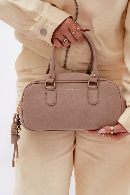 Palmare Typu Tronco Piccoloin ecopelle scamosciatau colore avorio Annelle