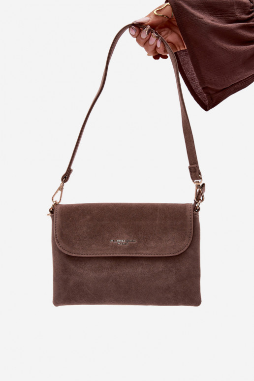 Una piccola borsettain ecopelle scamosciatau Buiobeige Lucelle